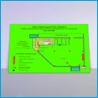 План эвакуации на фотолюминесцентной плёнке ГОСТ 2.2.143-2009 (А4 формат)
